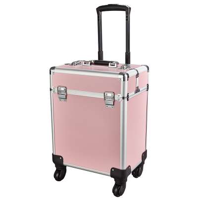 Professional makeup box large capacity with wheels