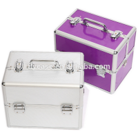 the latest design 2017 beautiful cheap aluminum cases aluminum makeup case with munber lock