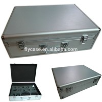 portable aluminum acrylic sample case with stock aluminum case