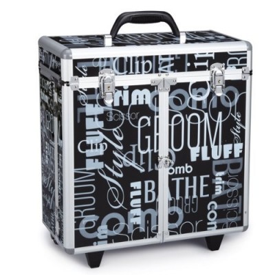 Professional Rolling Aluminum printing Hairdresser tool case, hairdressing tool kit box, hairdressing storage case